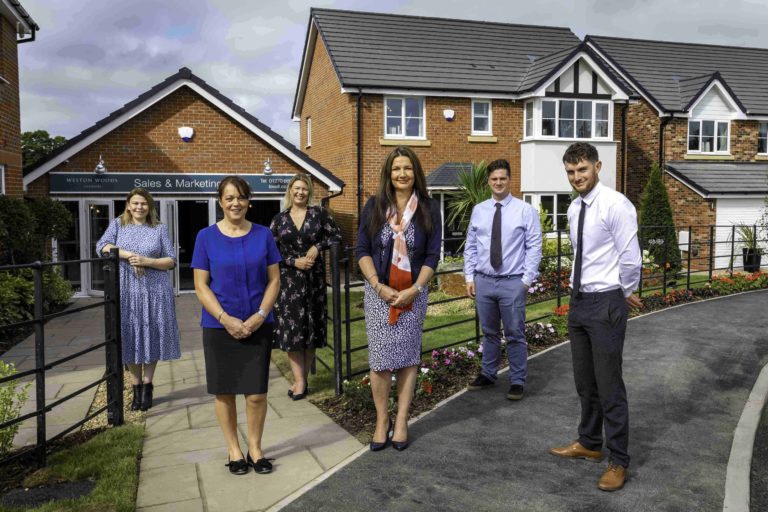 The Weston Woods team led by Anne-Marie Odoherty, Lovell regional sales director fourth from left