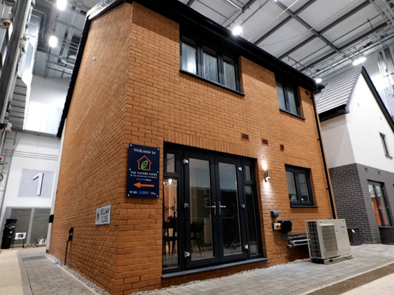 Bellway’s Future Home within the Energy House 2.0 climate chamber at The University of Salford, where extended research into the effectiveness of air source heat pumps has been conducted credit: Bellway yourshow-home.com