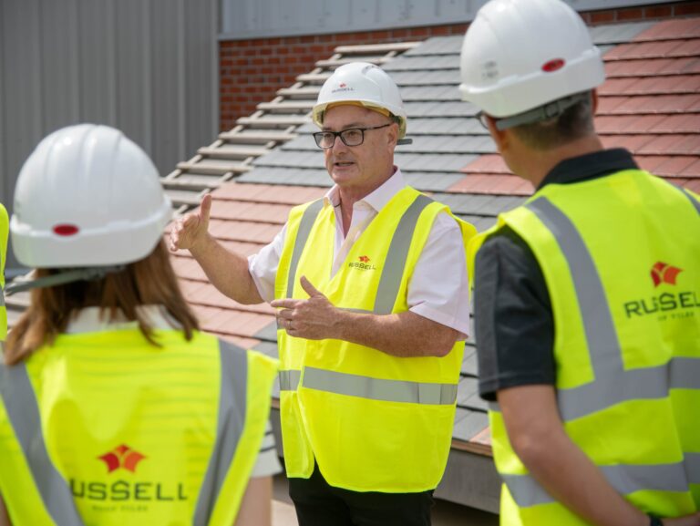 Board visit to Russell Roof Tiles Andrew Hayward yourshow-home.com