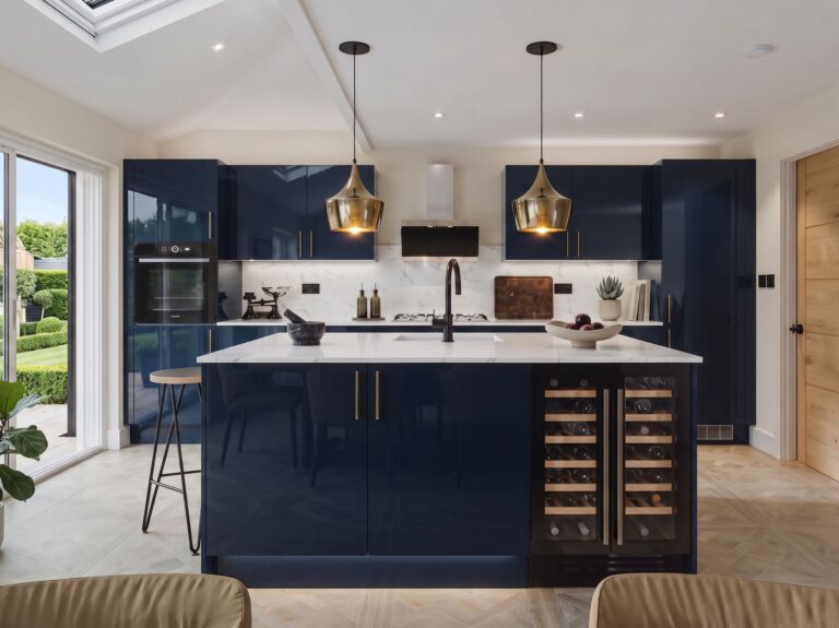 UK Easy Fit Island Autograph Navy Gloss Hero yourshow-home.com