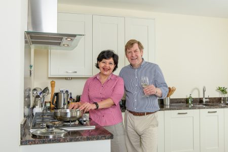 Tony & Rosa Varey who've moved from a three-bedroom home they have lived in for 29 years to a five-bedroom home in Whalebone Wood Road, Pease Pottage, West Sussex.