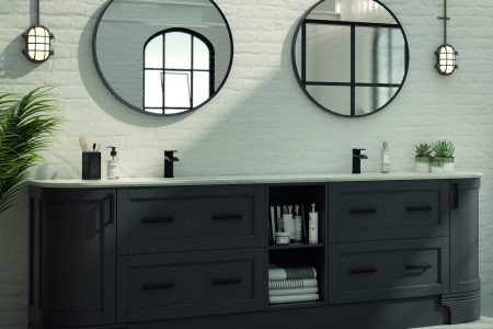 The new Orbitz mirror in London Grey from Utopia's Roseberry Collection