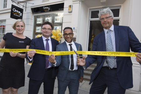 Century 21 Bigwood launch, Colmore Row, Birmingham.
(l-r) Lesley Sharkey, Rory Daly ( Bigwood Chief Executive, Justin Horton and Paul Gratton, Group CEO open the new branch.